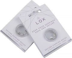 LOX Veiligheidsslot voor oorbellen zilverkleurig C/LOX-2SEF