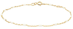 Blush Jewels 14K goud Armband Resin wit 2226YRM