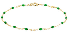 Blush Jewels 14K goud Armband Resin groen 2264YRG