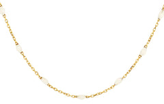 Blush Jewels 14K goud Halsketting Resin wit 3162YRM