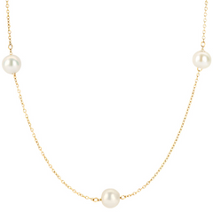 Blush Jewels 14K goud Halsketting zoetwaterparel 3185YPW