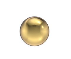 Studex SYSTEM 75 Schietoorbel bol korte steker 14k 3mm 420