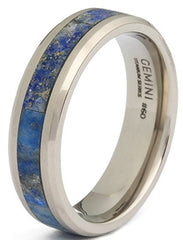 Gemini Ring titanium Rota Light Blue ROT02