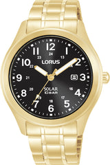 Lorus RX388AX9 Solar horloge datum | Goudkleurig