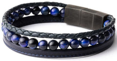 Gemini Armband Triple Blue Tijgeroog TR3