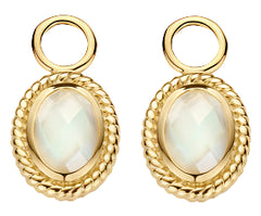 Blush Jewels Oorbedel parelmoer en bergkristal 9091YMQ