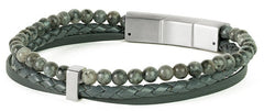 Gemini Armband Terra Grey Larvikiet O75