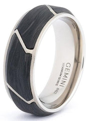 Gemini Ring titanium Carus Silver CAR01