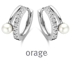 Orage Silver 925 Oorbellen met zoetwaterparel O/1881/A