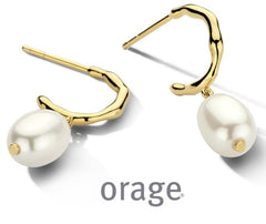 Orage Silver 925 Oorbellen met zoetwaterparel O/1335