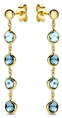 Swing Jewels 18K goud oorbellen london blauw & blauwe topaas SWCE10262-Y15-18