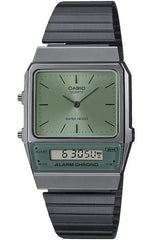 Casio AQ-800ECGG-3AEF Horloge | Vintage Collection | Duo Display | Groen galerij
