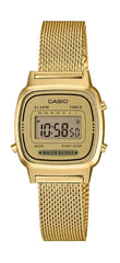 Casio LA670WEMY-9EF horloge | Vintage Collection | Milanees Goudkleurig