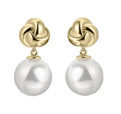 Gisser Jewels 925 Knot Pearl Oorbellen E1066Y
