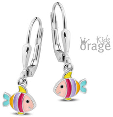Orage Kids 925 Oorbellen Vis multicolor O/2904/A