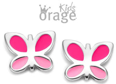Orage Kids 925 Oorbellen Vlinder roze O/3319/A