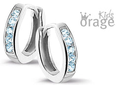 Orage Kids 925 Oorbellen Creool Blauw O/4376/A