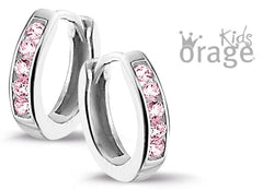 Orage Kids 925 Oorbellen Creool roze O/4375/A
