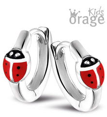 Orage Kids 925 Oorbellen Lieveheersbeestje rood O/4819/A