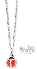 Orage Kids 925 Halsketting Lieveheersbeestje rood K/4517/36A
