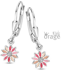 Orage Kids 925 Oorbellen Bloem roze O/2930/A