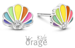 Orage Kids 925 Oorbellen Schelp multicolor O/2931/A