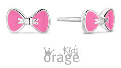 Orage Kids 925 Oorbellen Strik roze O/4960/A