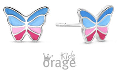 Orage Kids 925 Oorbellen Vlinder multicolor O/2916/A