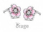 Orage Kids 925 Oorbellen Bloem roze O/6592/A