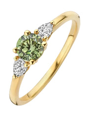 Blush Jewels Lab Diamonds Ring 14K goud Groene Diamant LG1069Y