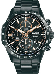 Lorus RM399HX9 chronograaf heren horloge | Zwart