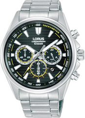 Lorus Sport RT319LX9 herenhorloge Chronograaf | Zwart Geel