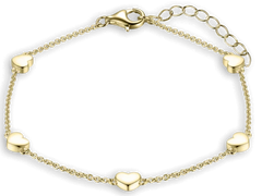 Gisser Jewels 925 Lovely Hearts Armband B1025Y