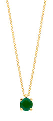 Blush Jewels 14K goud Halsketting Geboortesteen Mei Smaragd 3200YEM
