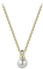 Gisser Jewels 925 Daily Essentials Halsketting met zoetwaterparel N1059Y