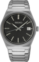 SUR557P1 | Seiko heren horloge zwart 100m