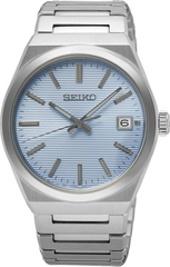 SUR599P1 | Seiko heren horloge lichtblauw 100m WR