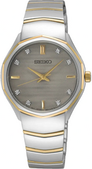 SUR616P1 | Seiko dameshorloge 8 diamanten |  Bicolor