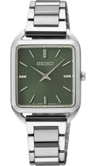 SWR075P1 | Seiko dameshorloge | Rechthoekig | Groen