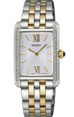 SWR093P1 | Seiko dameshorloge | Rechthoekig | Bicolor