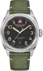 Swiss Military Hanowa Condor horloge SMWGB0003703 | Zwart Groen