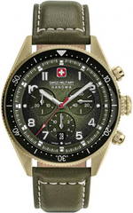 Swiss Military Hanowa SMWGC0003850 Greyhound Chrono horloge | Groen