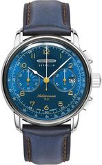 Zeppelin 9670-3 horloge | Méditerranée | Chrono Blauw