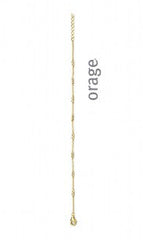 Orage Silver 925 Armband verguld geel goud A/6205/19