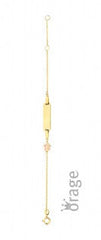 Orage Kids Gravure armband Bloem Rolo schakel 9kt geel goud A/9932/14