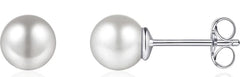 Gisser Jewels 925 Oorbellen met parel 5mm E1025/3