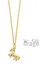 Orage Kids 925 Halsketting Paard verguld geel goud K/3808/36
