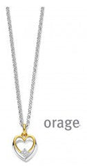 Orage Silver 925 Halsketting Hart K/4861/42-A