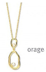 Orage Silver 925 Halsketting met zoetwaterparel K/6725/45