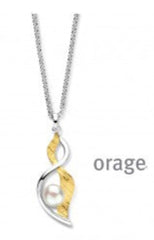 Orage Silver 925 Halsketting met zoetwaterparel K/9163/45-A